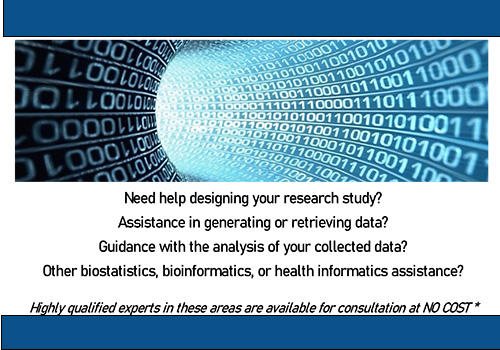 Flyer for the ITS Biostatistics & Bioinformatics Studio